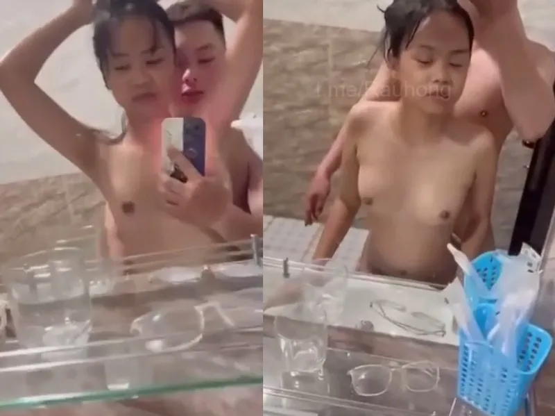Dáng mảnh em cùng thằng bồ xxx trước gương quay kỉ niệm
